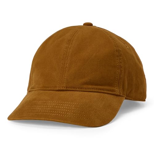 Amazon Essentials Mens Washed Cotton Baseball Cap Brown One Size