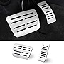 TTCR-II Compatible with Audi Pedals, Brake and Gas Pedal Covers for A3 A4 A5 A6 A7 A8 Q3 Q5 Q7 Q8 SQ5 SQ7 SQ8 TT TTRS and for Porsche Macan Pedals, No Drill Anti-Slip Alloy Pedal Pad (Auto, 2 pcs)