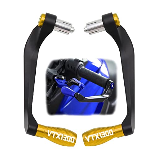 Protège-mains moto gold leviers de frein embrayage pour Honda VTX 1300