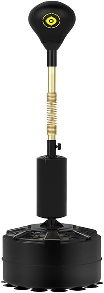 Boxing Speed Trainer with Stand, Height Adjustable Boxing Speed Bag, PU Foam Freestanding Reflex Speed Punching Bag, Training Equipment, Home Boxing Training