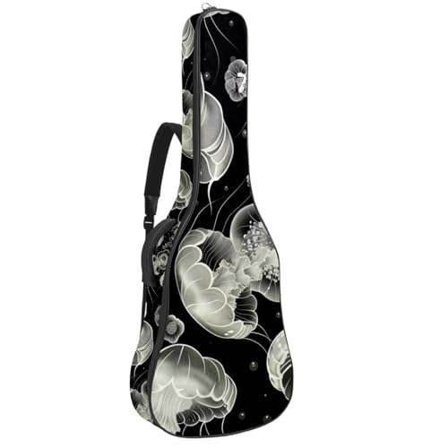 Étui guitare acoustique en tissu Oxford imperméable avec double poche de rangement
