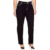 Gloria Vanderbilt Plus Amanda Stretch Jeans 20W Rinse dark denim blue