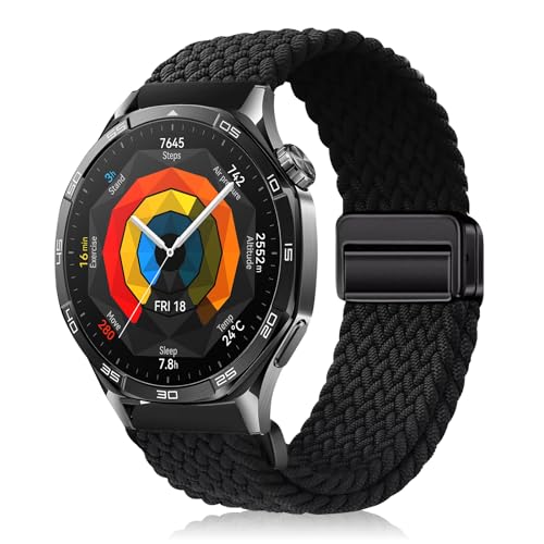 [YealRed] �o���h 22mm For Huawei Watch GT Runner 2 /GT6 Pro/GT6/GT5 Pro/GT5/GT4/GT3(46mm) �����p�X�g���b�v �e���i�C������ �ւ��x���g �ґg�X�g���b�v ���C�o�b�N�� ���� 