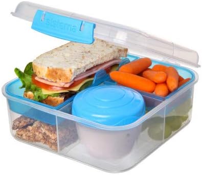 5 Compartment Divided XL Lunch Box Bento Cube - Image 3