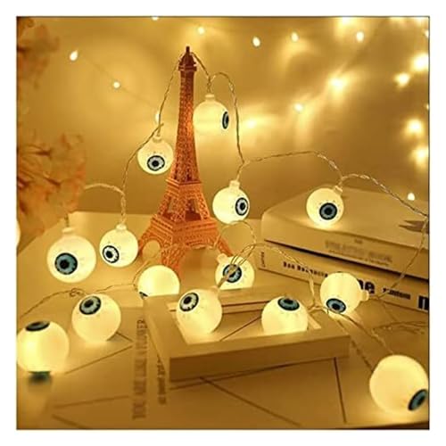 Guirlande lumineuse à piles blanc chaud 2M 10 LED pour décoration de Noël