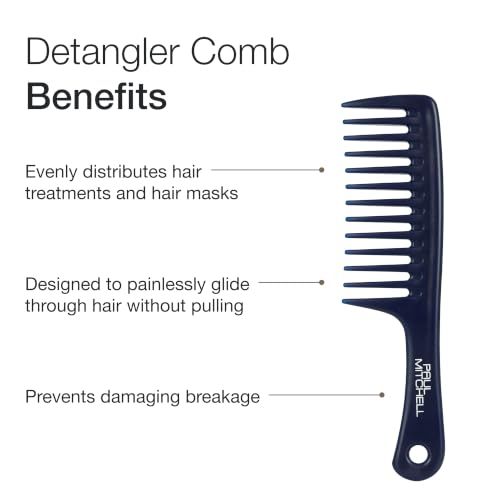 Image of Paul Mitchell Detangler Comb, Wide Tooth Comb Detangles Wet or Dry Hair