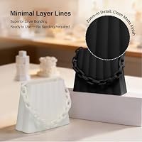Eono Matte TPU Filament 95A, Flexibel & Stabil, 1.75mm, Maßgenauigkeit ±0.03mm, Kompatibel mit gängigen 3D-Druckern, Geeignet für RC-Modelle & Dekofiguren, 1kg-Spule (Schwarz) – Ansicht 4
