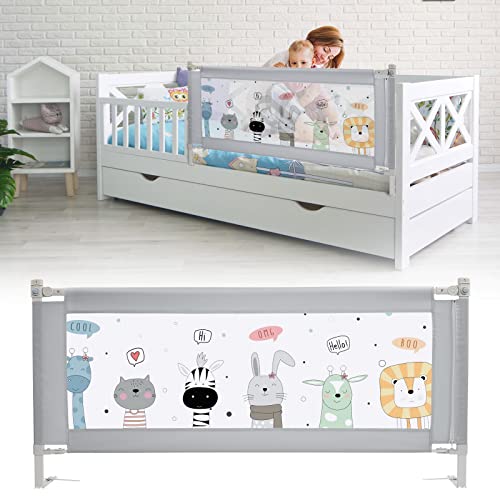 FITNATE Toddler Bed Rails Gris Cover