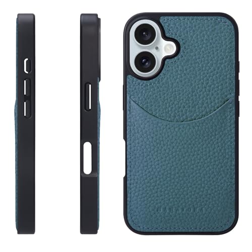 HANATORA for iPhone 16Plus �P�[�X �{�v �ϏՌ� �X�}�z�P�[�X �X�}�z �R�[�h�z���_�[ �t�� �V�������N�J�[�t���U�[ �M�t�g �}�O�l�b�g�Ȃ� �V�A�� CPG-16Plus-Cyan