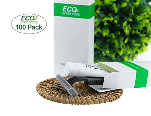 image for ECO Amenities Smooth Shave Disposable Razor with Cream, Individually W