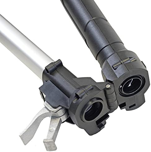 Bild 4 - Matrix Profi Trockenbauschleifer DWS 710 800 Watt Wandschleifer Schleifgiraffe Deckenschleifer Langhalsschleifer | 225mm 4,3kg rot-schwarz Teleskopstiel ausziehbar bis 170cm inkl. Schleifpapier