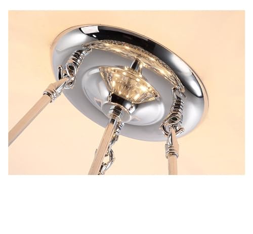 Lámpara de techo cristal K9 araña LED moderna salón 5