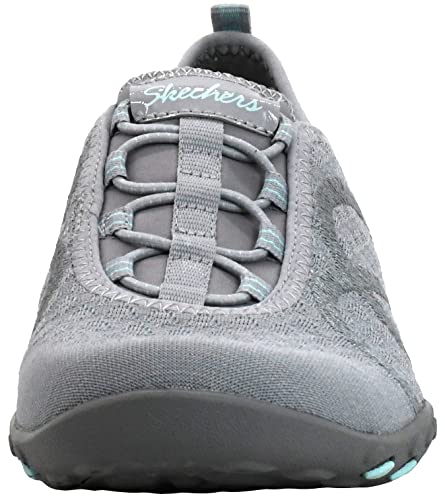 Skechers Women's Breathe-easy - Fortuneknit, Grey Knit, 7.5