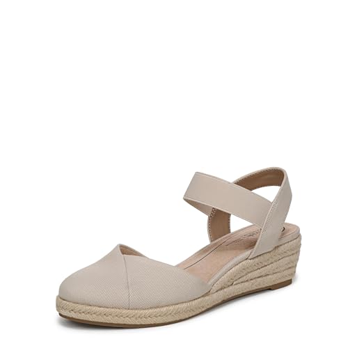 LifeStride Womens Kimmie Wedge Espadrilles Almond...