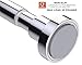 BRIOFOX Shower Curtain Rod 43-73 Inches, Never Rust and Non-Slip Spring Tension Rod for Bathroom, Polished 304 Stainless Steel