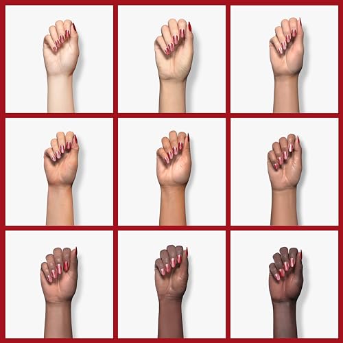 Gel de uñas MEMEDA esmalte rojo con lámpara LED 0.5 fl oz miniatura 4