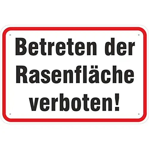 Schild Betreten Des Rasens Verboten ZU VERKAUFEN! PicClick DE