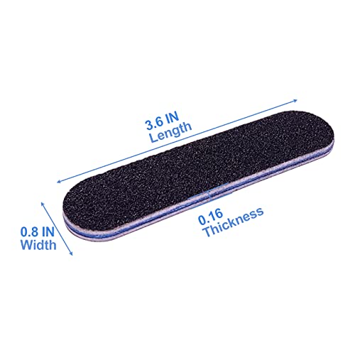 Small Nail Files Bulk (50 Pcs), 3.6 Inches Emery Board Nail File For Acrylic And Natural Nails, 100/180 Grit Double Sided Fingernail Filer Pack Mini Professional Filers Manicure Pedicure Set #TOP4