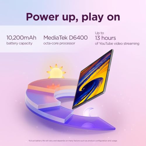 Image of Lenovo 12.1 inch Idea Tab Plus, 2.5K Touchscreen Display, 90Hz, MediaTek Dimensity 6400, 8GB RAM, 384GB Storage(128GB UFS+256GB SD Card), Quad Speakers, Integrated Arm Mali-G57 MC2, Long Battery Life