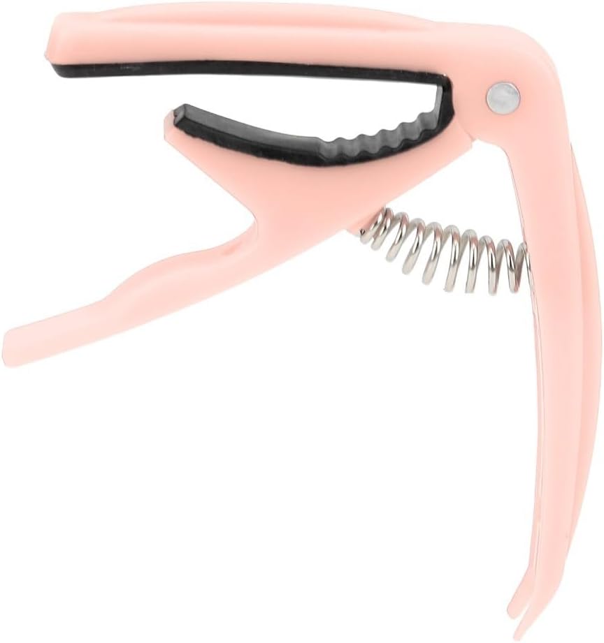 Guitar Capo - Guitar Capo Clip Guitar Accessories Lightweight ABS Spring Clamp for 6-String Acoustic,Classical & Electric Guitars(Pink)