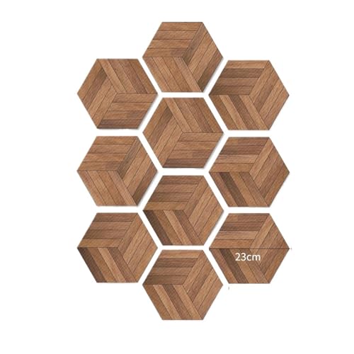 Dalles de sol aspect noyer pour balcon et salon chaleureux 10 pces