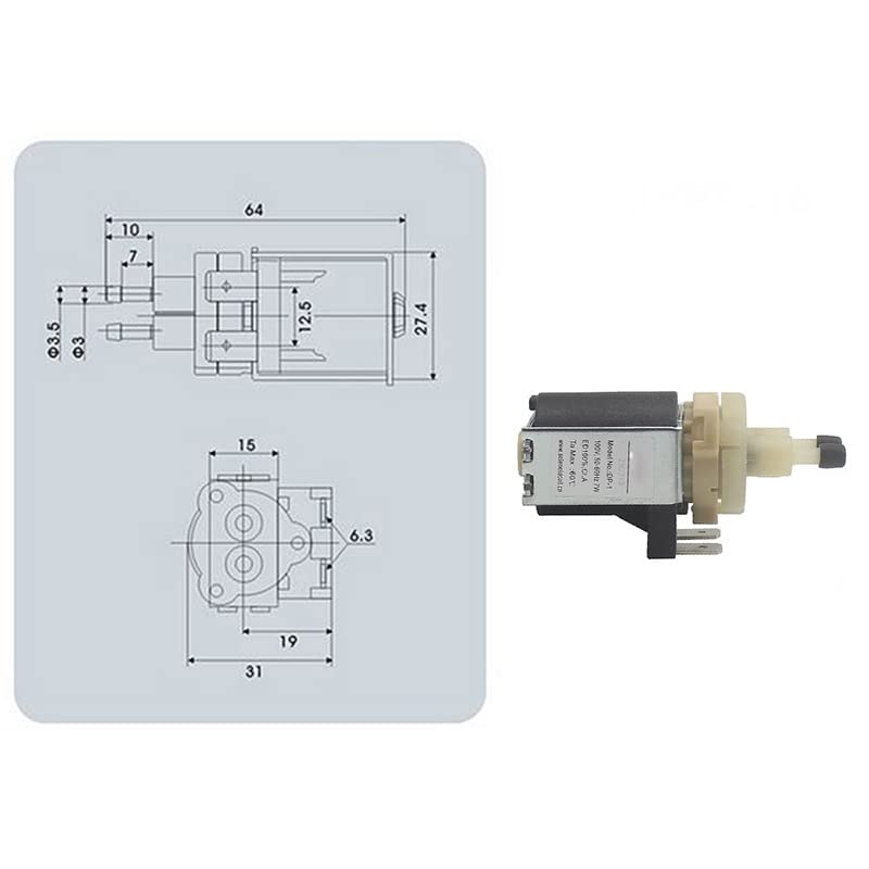 Amazon.co.jp: 電動水中ポンプ 7W 50-60Hz 100V プランジャー DP-1