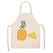Grembiuli da cucina divertenti per coppie, grembiule stampato moda 3D giallo ananas per forniture per feste di addio al celibato regalo novità maschio