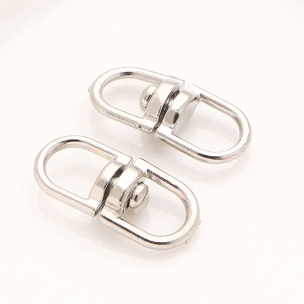 Exbrith 30 Stuks Kreeft Draaibare Trigger Clips, Metalen Draaibare Gesp Lanyard, Sleutelhangers Met Schakelketting, voor Lanyards, Sleutelhangers, Handtassen, Portefeuilles, Rugzakken, Ritsen