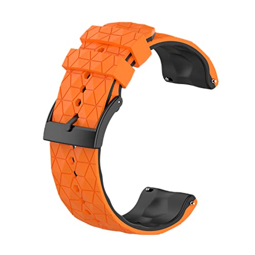 Suunto 7/9/9 Baro/D5/Spartan Sport�p�o���h �x���g ���F �ւ��o���h �V���R���� �_�炩�� �ʋC �ϋv�� �X�|�[�c�o���h �X�}�[�g�E�H�b�` �A�N�Z�T���[ �i�I�����W�E�u���b�N�j