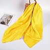 SHUBEIEUMI Plain Square Chiffon Neck Scarf For Lady, Women Neck Scarf, Soft Neck Wrap for Women, Women's Headscarf, 70 cm x 70 cm(Bright Yellow) #4
