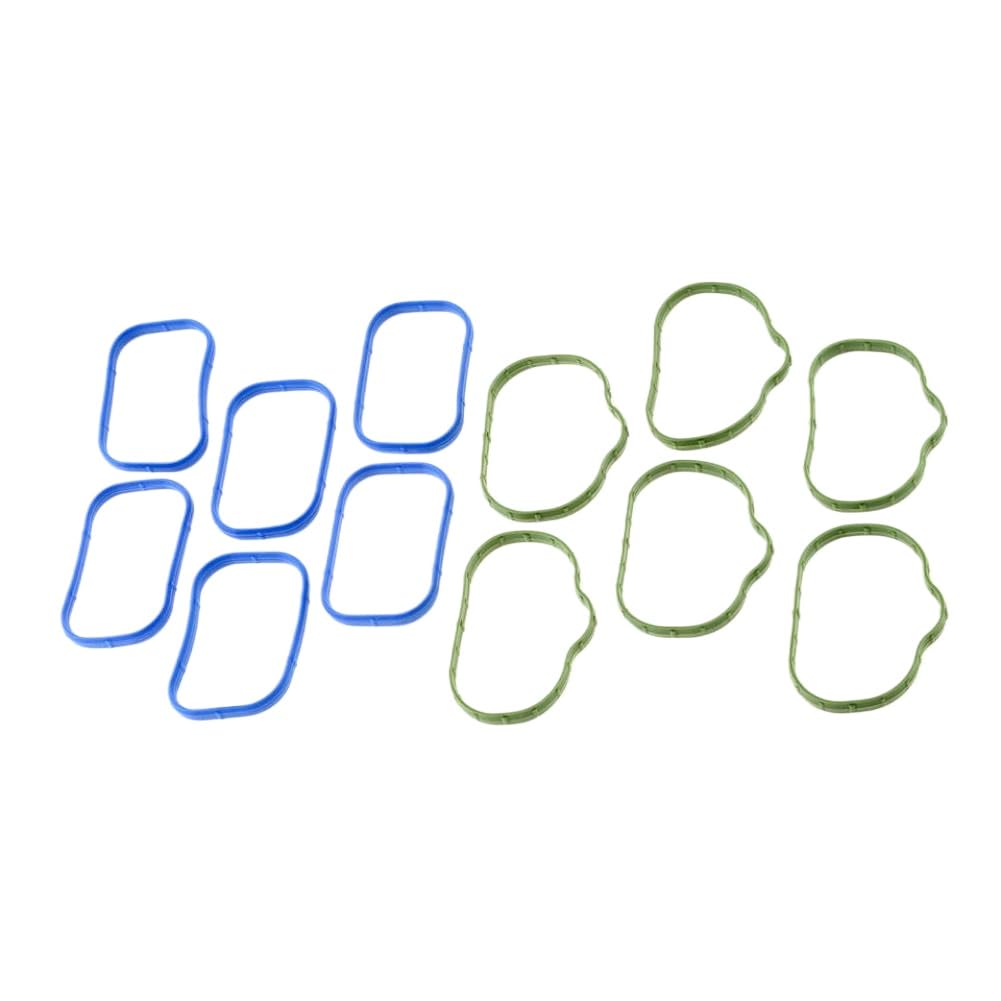 Intake Manifold Gasket Set 12Pcs Lower and Upper Plenum Gasket Compatible with Ram 2011 2012 2013 2014 2015 2016 2017 2018 2019 3.6L 5184562AC 5184331AC