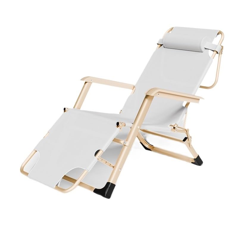 Lit de sieste pliant blanc pour balcon et moments de loisirs