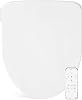 Bio Bidet Slim Two Electric Bidet Toilet Seat Round, Warm Water, Heated Seat, Night Light, Front and Rear Wash, Wireless Remote Control, White