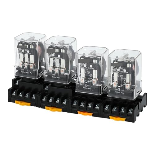 Relais électromagnétique JTX-3C 11 broches avec embase ronde pour circuits DC24V