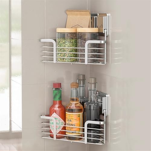 Rangement de douche en acier inoxydable suspendu au fini brillant durable - 8