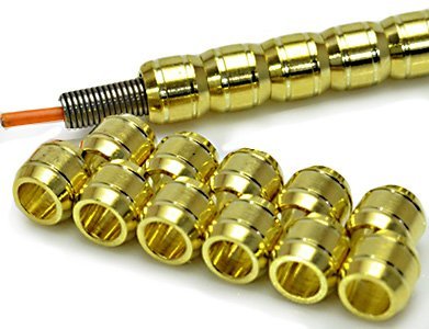 Tube aluminium doré 5,0mm ressort gaine modélisme R-STYLE taille L