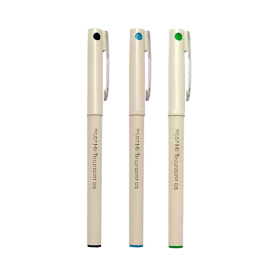 Pilot Hi-Techpoint 05-1Blue + 1Black + 1Green