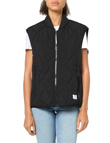 HUGO Women's Quilted Zip Up Bomber Jacket