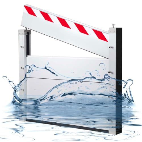 Barrera contra inundaciones de garaje reutilizable de aluminio HXQSL 100x60