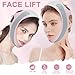 Chin Strap for Sleeping,Anti Snoring Chin Strap for CPAP Users,V-Line Lifting Mask,Adjustable and Breathable Chin Strap-Keep Mouth Closed for Effectively Reduce Snoring (Pink-White)