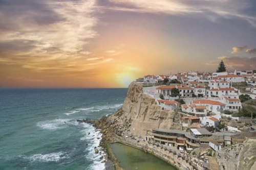Tableau Azenhas do Mar Colares Portugal en image composite aluminium adrium 90 x 60 cm