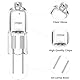 Rpanle G4 Halogen Bulbs, Clear Capsule 10W 12V 3000K Warm White Light, for Cooker Lighting, Signal Lights, Track Lighting (10 Pack)