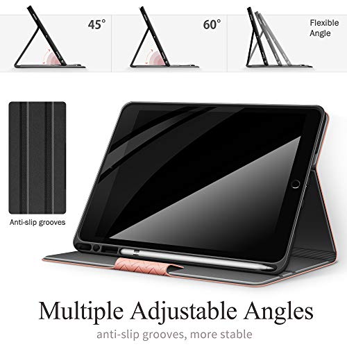 Coque iPad Air 3 2019 protection intégrale cuir PU marron