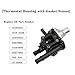Thermostat Housing with Gasket Sensor Compatible with 1.8L & 1.6L 2011-2016 Chevy Cruze 2012-2018 Chevy Sonic 2013-2018 Chevy Trax #25199824 25192228 902-033 15-81816