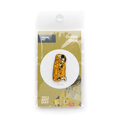 Today is Art Day, Enamel Pin, Gustav Klimt, The Kiss, TIADPINKISS4