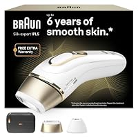 Depiladora de luz pulsada Braun Silk·expert Pro 5 PL5140 en blanco y dorado