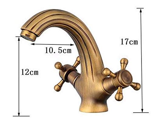 Grifos antiguos de lavabo con diseño cisne para renovar cuartos de baño vintage familiares 4