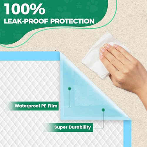 Image of Dog Pee Pads Extra Large 28 inchx 30 inch 100 Count, Puppy Pads XL 100 Pack Leak-Proof XLarge Pee Pads for Dogs, Super Absorbent & Quick-Dry Disposable Pet Potty Training Pads for Dogs, Puppies, Doggy