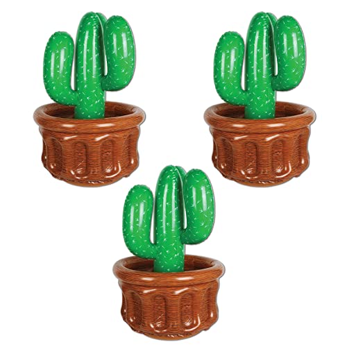 Récipient à boissons gonflable cactus grand volume pour garder 24 canettes au frais