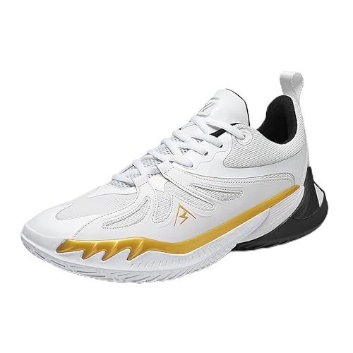 Image of Men's High-Top Basketball Shoes Anti-Slip and Wear-Resistant Soles Running Shoes Graffiti Design Fashionable Sports Shoes
